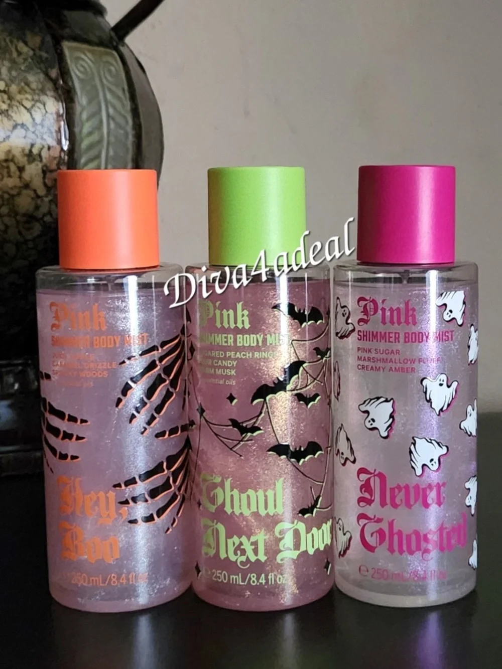 3X Bath & Body Works PINK Victoria’s Secret HALLOWEEN 8.4 FL OZ Mist Sprays